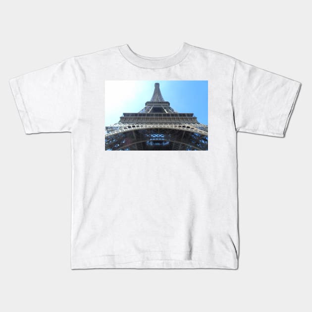 Eiffel tower in Paris Kids T-Shirt by OLHADARCHUKART